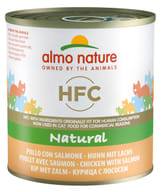 Alimento umido HFC Natural Pollo e Salmone per gatti, 12 pezzi