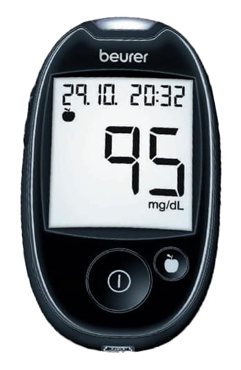 Glucometro Beurer GL44 mg/dL Nero per autocontrollo glicemia