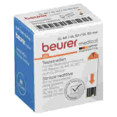 STRISCE MISURAZIONE GLICEMIA BEURER PER GLUCOMETRO GL44/GL50/GL50EVO IN FLACONE 50 PEZZI