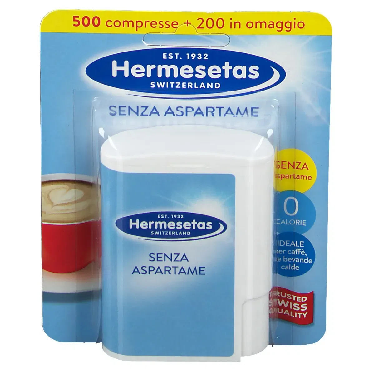 HERMESETAS SENZA ASPARTAME 500 + 200 COMPRESSE