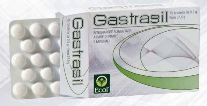 Integratore Gastrasil per la digestione, 75 tavolette 500mg