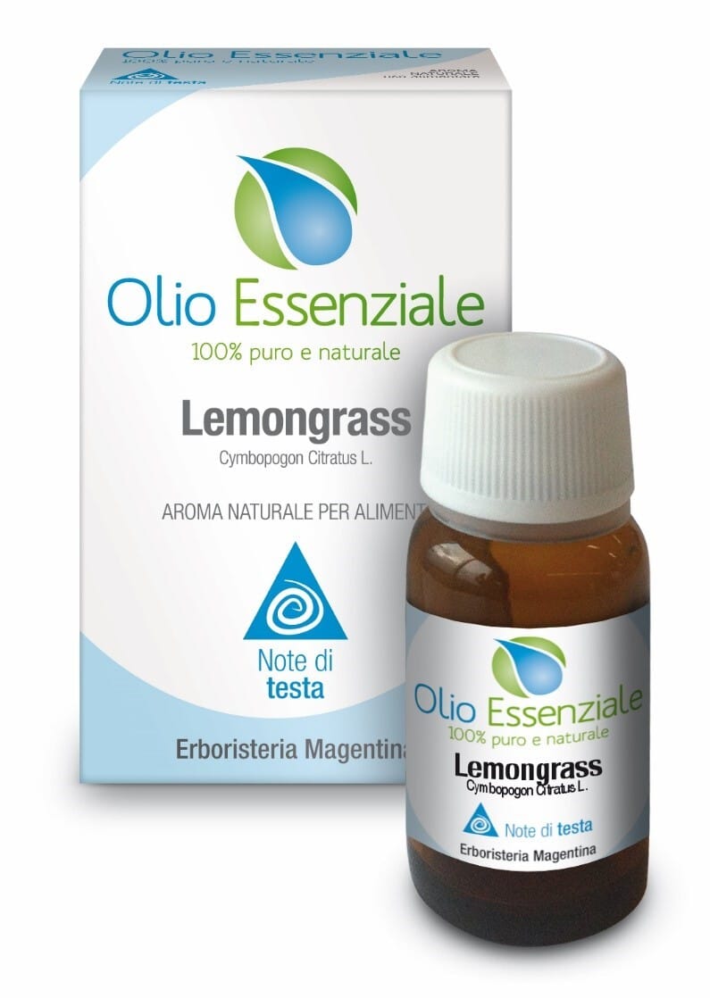 Olio Essenziale Alimentare di Lemongrass, 10ml