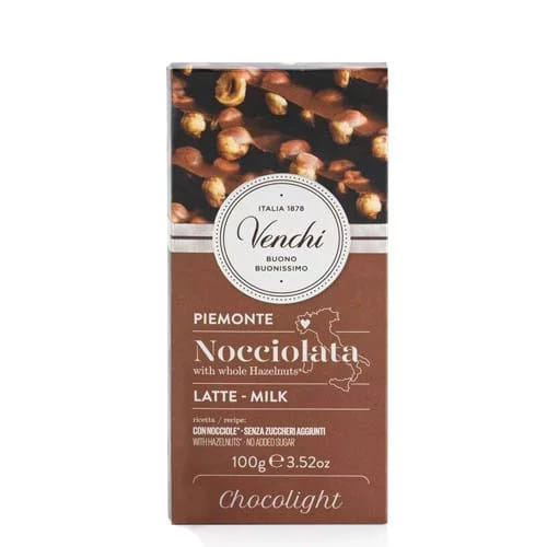 TAVOLETTA NOCCIOLATO AL LATTE CHOCOLIGHT VENCHI 100 G
