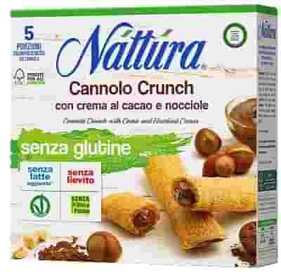NATTURA CANNOLO CRUNCH CON CACAO E NOCCIOLE 5 X 25 G