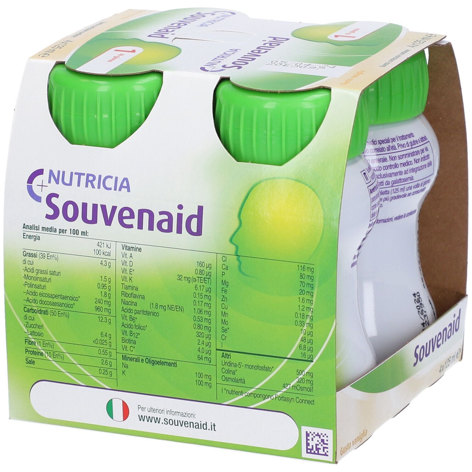 SOUVENAID VANIGLIA CLUSTER 4 X 125 ML