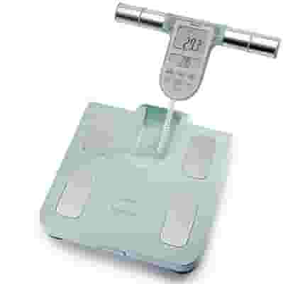 Bilancia Omron BF511 con monitor composizione corporea, turchese