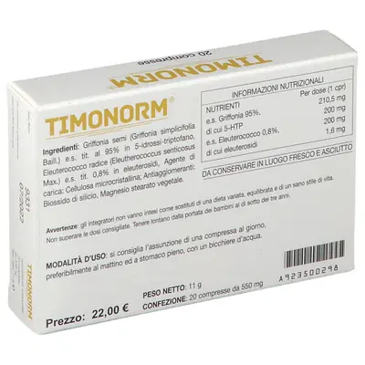 TIMONORM 20 COMPRESSE ASTUCCIO 11 G TIMONORM 20 COMPRESSE ASTUCCIO 11 G