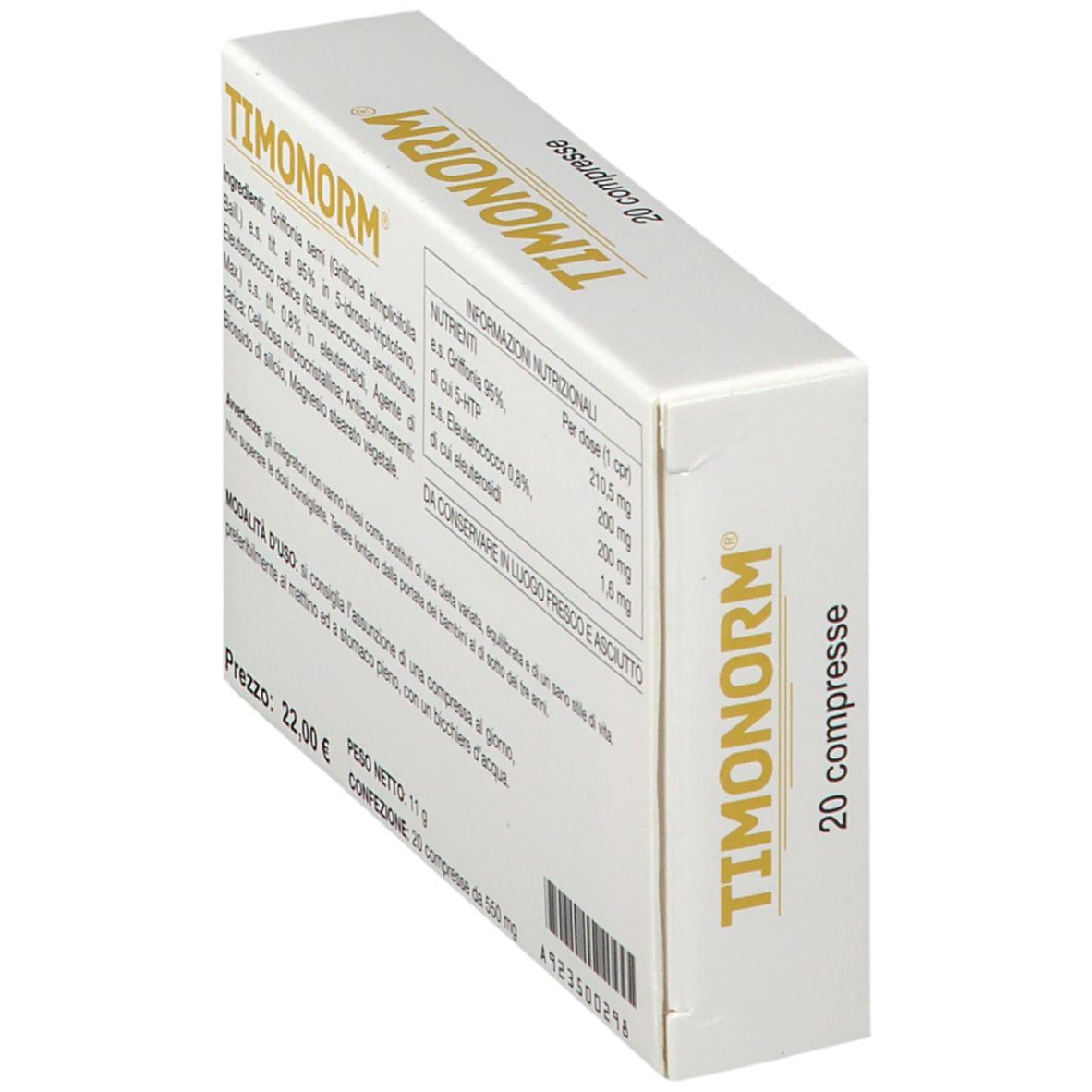 TIMONORM 20 COMPRESSE ASTUCCIO 11 G