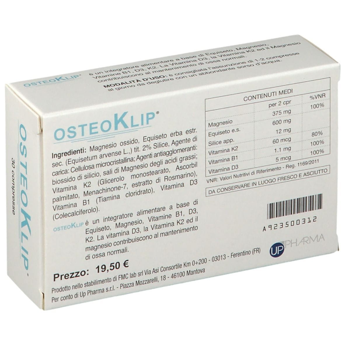 OSTEOKLIP 30 COMPRESSE ASTUCCIO 27 G