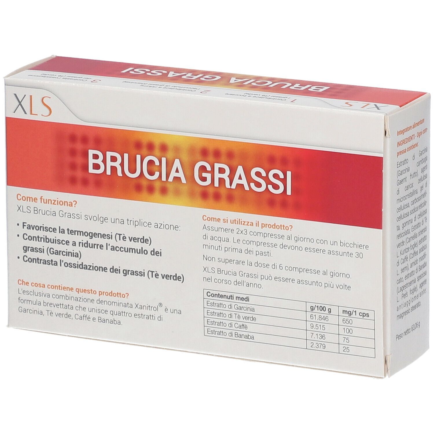 XLS BRUCIA GRASSI 60 COMPRESSE