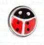 Orecchini Inverness Coccinella in acciaio chirurgico 5mm