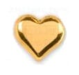 Orecchini Inverness Cuore placcati oro 24kt, 5mm