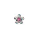 INVERNESS ORECCHINI FIORE CRYSTAL/ROSA GAMBO TITANIO R120ST
