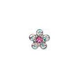 INVERNESS ORECCHINI FIORE CRYSTAL/ROSA GAMBO TITANIO R120ST