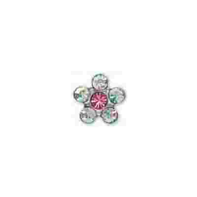 INVERNESS ORECCHINI FIORE CRYSTAL/ROSA GAMBO TITANIO R120ST