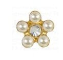 Orecchini Inverness Fiore Perle e Crystal placcati oro 24kt