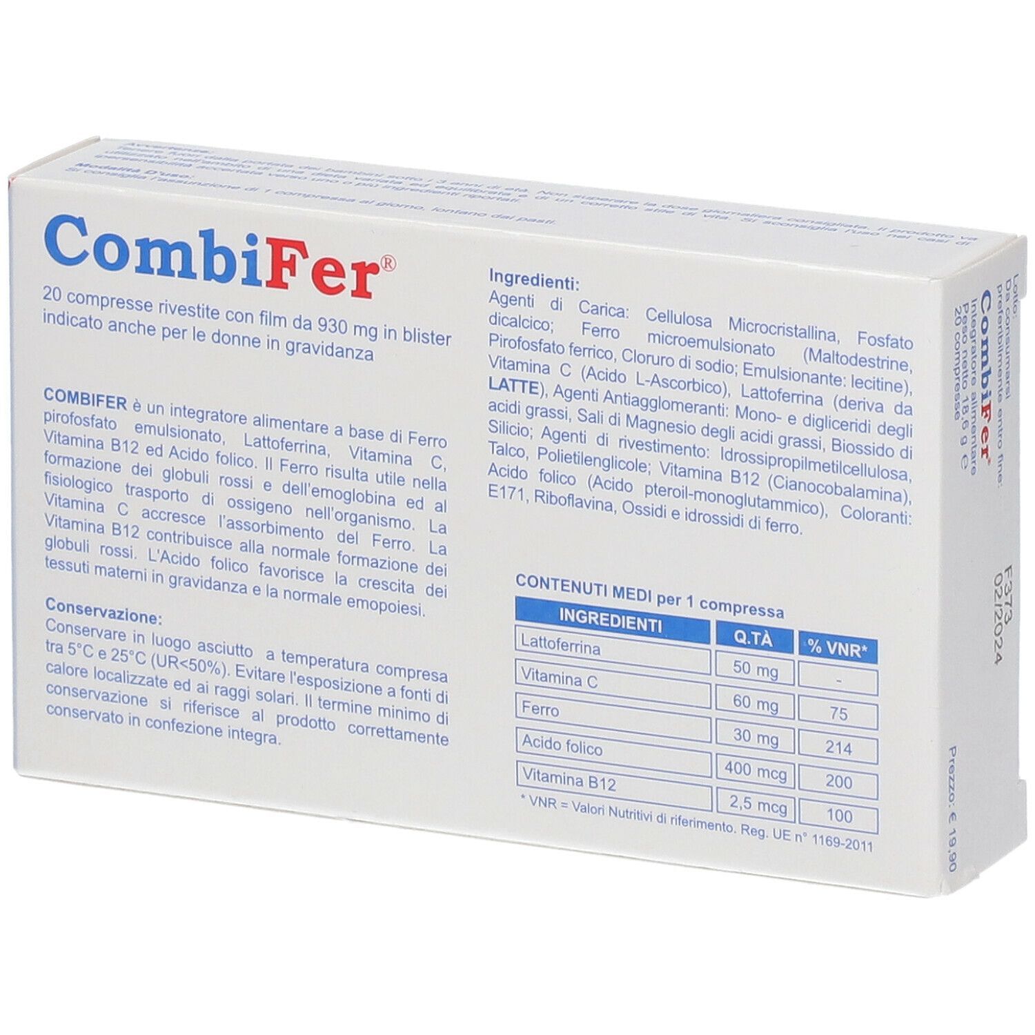 COMBIFER 20 COMPRESSE