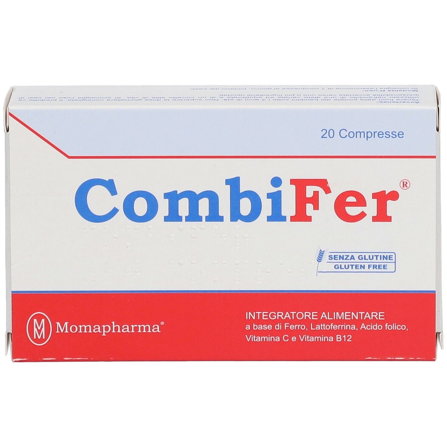 Integratore di ferro Combifer, 20 compresse per l'energia