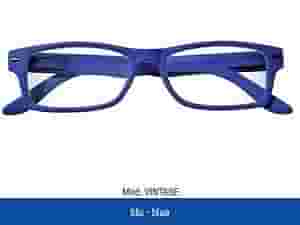 OCCHIALE PREMONTATO PRONTOLEGGO VINTAGE BLU DIOTTRIE +2,5