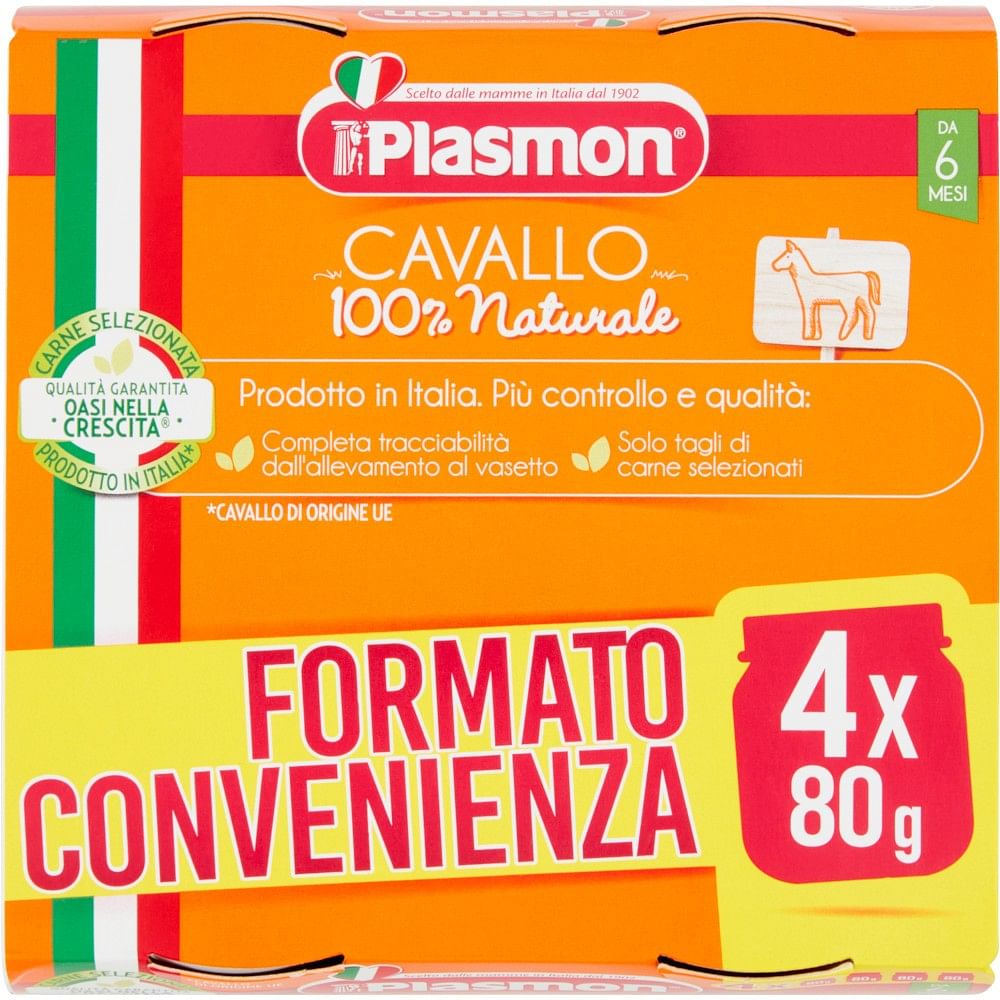 Plasmon Omogeneizzato Cavallo 4 X 80 G