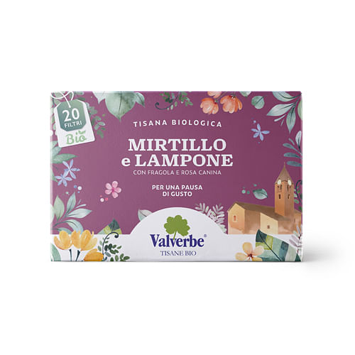 Tisana Mirtillo E Lampone Bio 20 Filtri