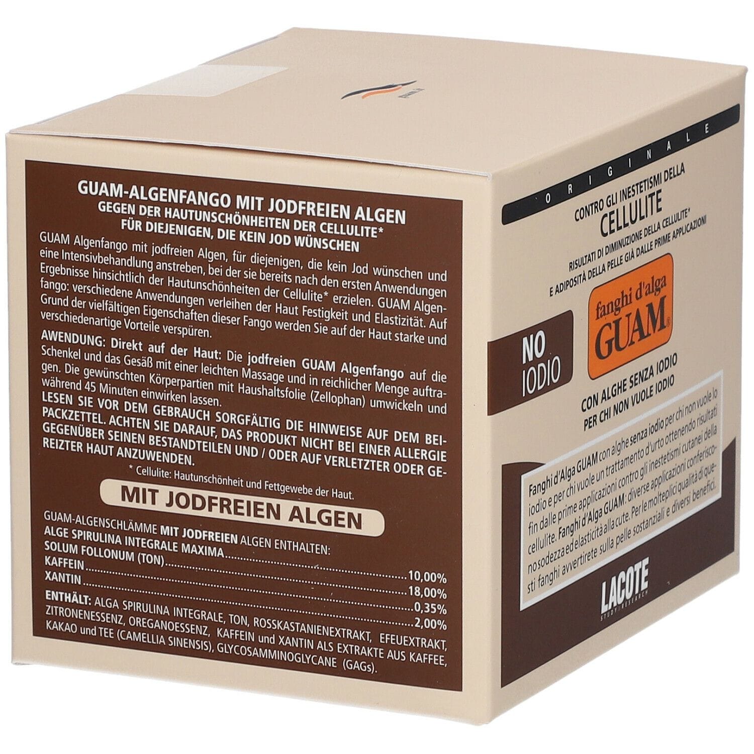 Fanghi d'alga Guam No Iodio snellenti anticellulite 500g