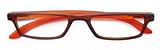 TWINS SILVER TRENDY OCCHIALE PREMONTATO ARANCIONE/MARRONE +1,00