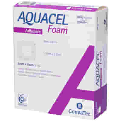 MEDICAZIONE HYDROFIBER STERILE ADESIVA IN SCHIUMA MISURA 8X8CM 10 PEZZI