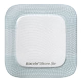 MEDICAZIONE BIATAIN IN SCHIUMA DI POLIURETANO CON BORDO ADESIVO IN SILICONE LITE 7,5X7,5 CM 10 PEZZI