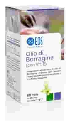 Integratore EOS Olio di Borragine con Vitamina E, 60 perle