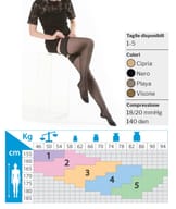 KAMILA AUTOREGGENTE UP 140 DENARI MAGLIA RETE VISONE 3