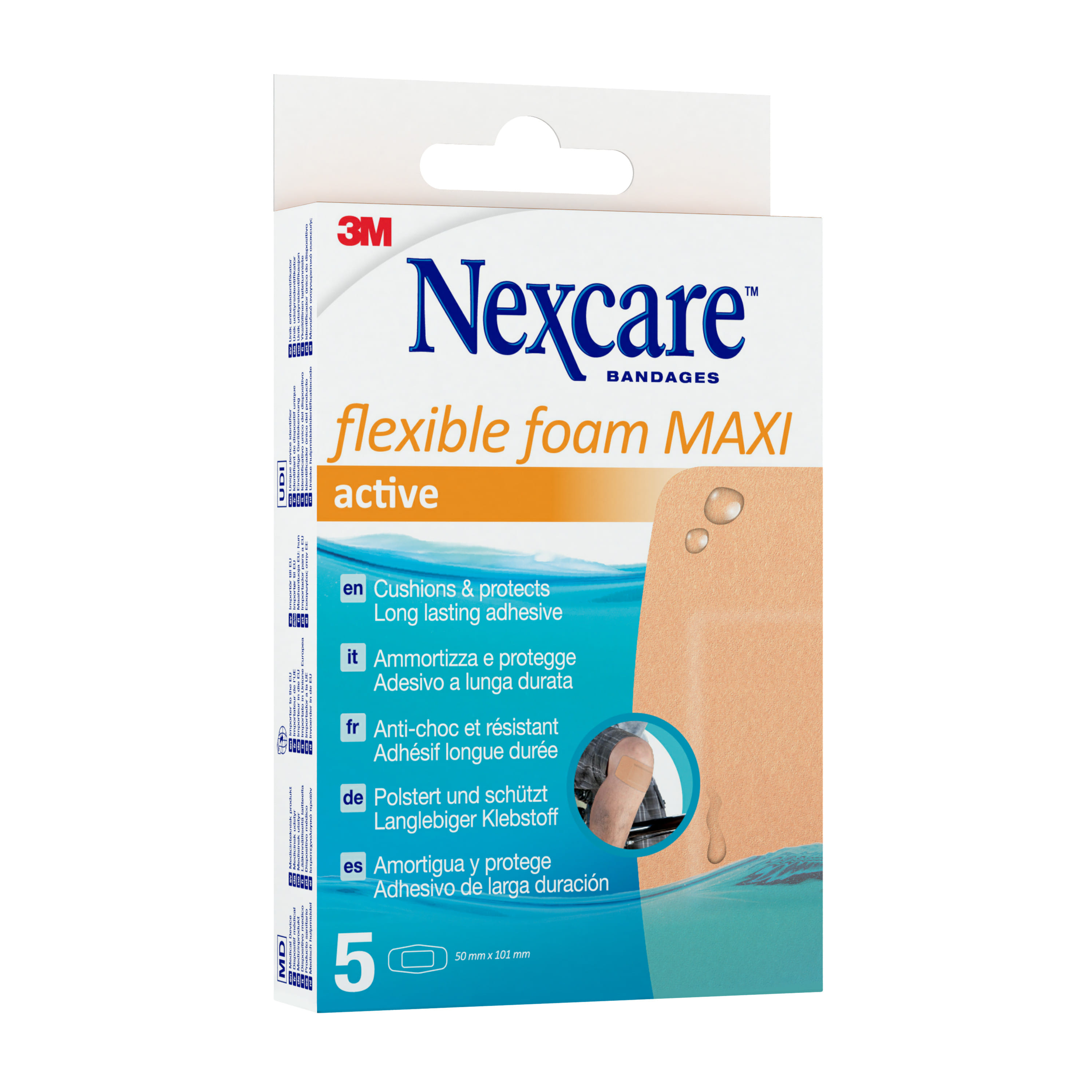 Cerotti Nexcare Active 360° flessibili, 5 pezzi