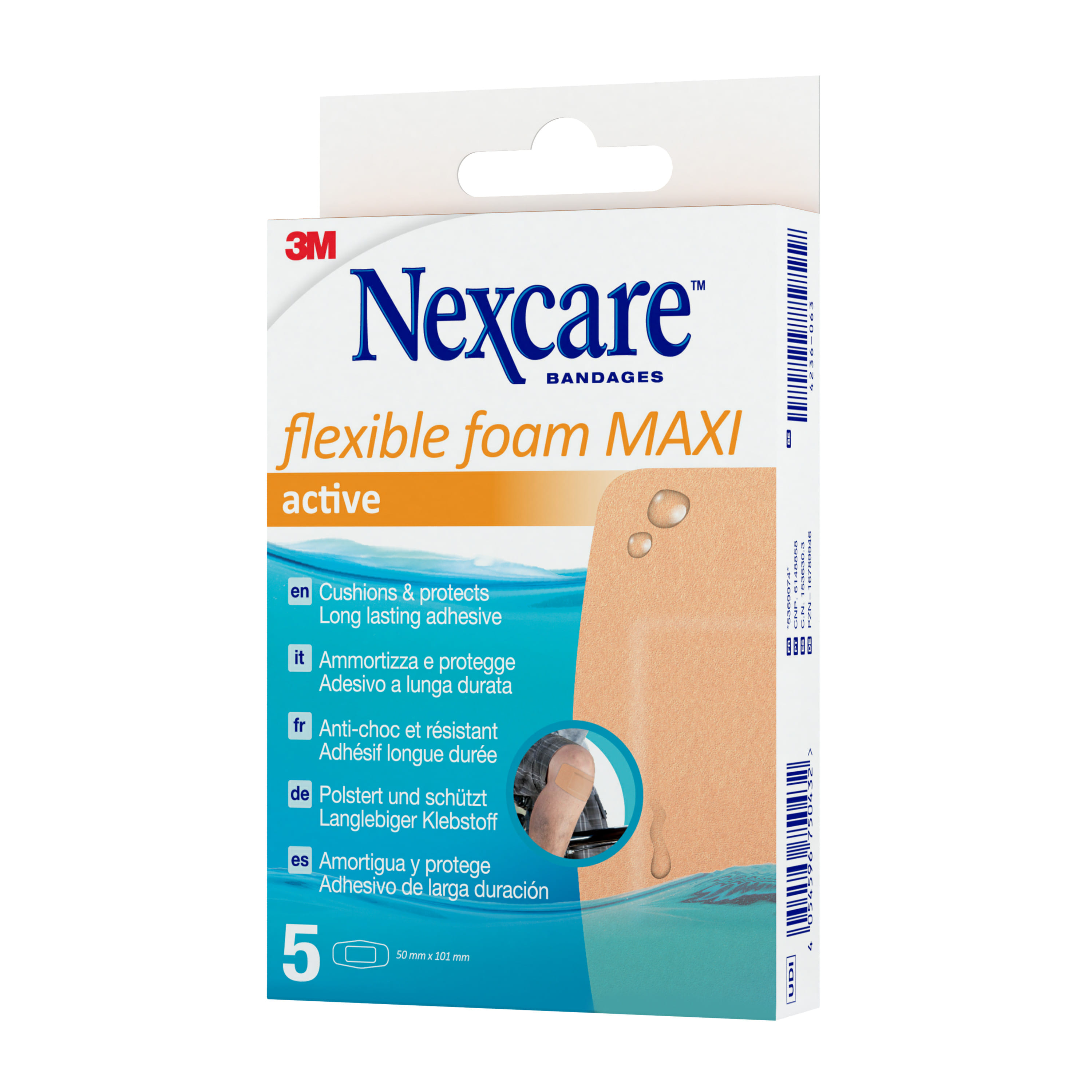 Cerotti Nexcare Active 360° flessibili, 5 pezzi
