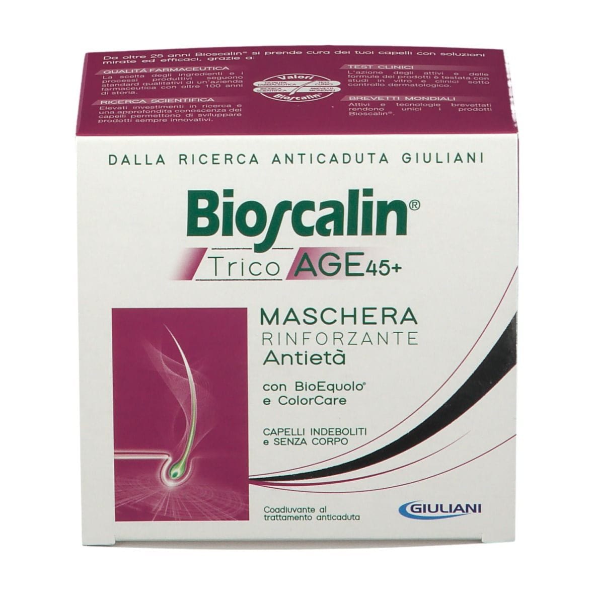 Maschera Bioscalin TricoAge rinforzante anti-età, 200ml