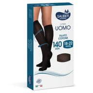 CALZA UOMO COTONE 140 DENARI MEDIA BLU