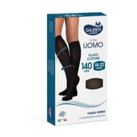 CALZA UOMO COTONE 140 DENARI MEDIA NERO