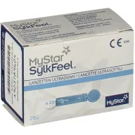 LANCETTE PUNGIDITO MYSTAR SYLKFEEL LANCETS GAUGE 28 25 PEZZI