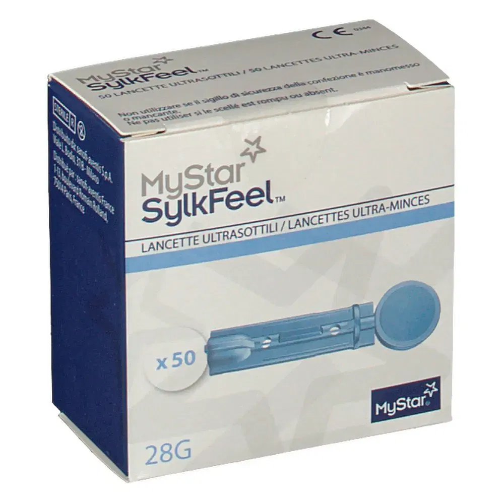 LANCETTE PUNGIDITO MYSTAR SYLKFEEL LANCETS 28 GAUGE 50 PEZZI