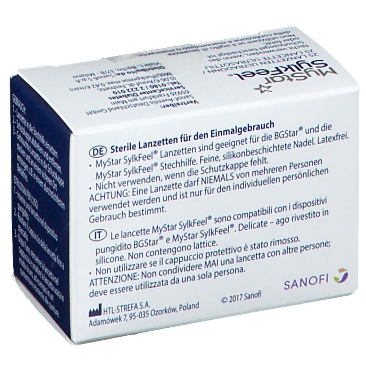 LANCETTE PUNGIDITO MYSTAR SYLKFEEL LANCETS 33 GAUGE 25 PEZZI