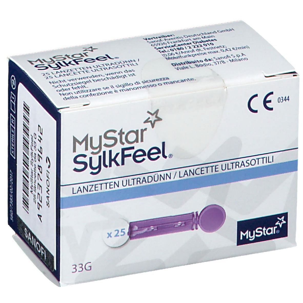 Sanofi My Star Sylk Feel Lancette Pungidito 25 Pezzi