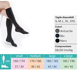 KAMILA GAMBALETTO UOMO COTTON 18 ANTRACITE MEDIUM