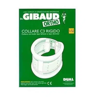 COLLARE CERVICALE RIGIDO GIBAUD ORTHO C3 MISURA 3 COLLARE CERVICALE RIGIDO GIBAUD ORTHO C3 MISURA 3
