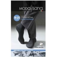 MODASANA GAMBALETTO 18/20 MMHG COTONE NERO TAGLIA L 1 PAIO