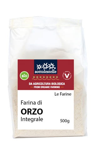 Farina di Orzo Integrale Biologica Sottolestelle 500g
