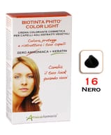 Crema colorante Biotinta Phito Color Light 16 Nero senza ammoniaca