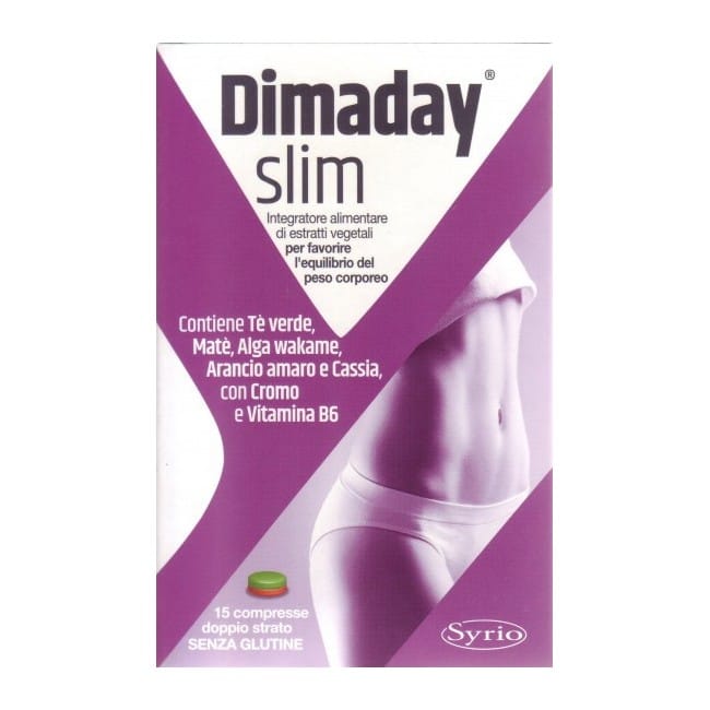 Integratore Dimaday Slim per il peso, 15 compresse