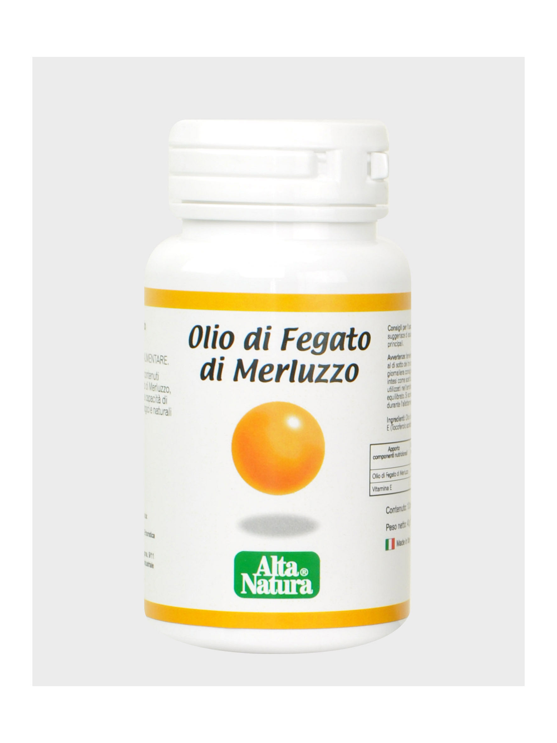 Fegato Di Merluzzo 100 Perle Pilloliera 40 G