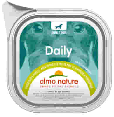Alimento umido Daily Menu Dogs con pollo e piselli 100g