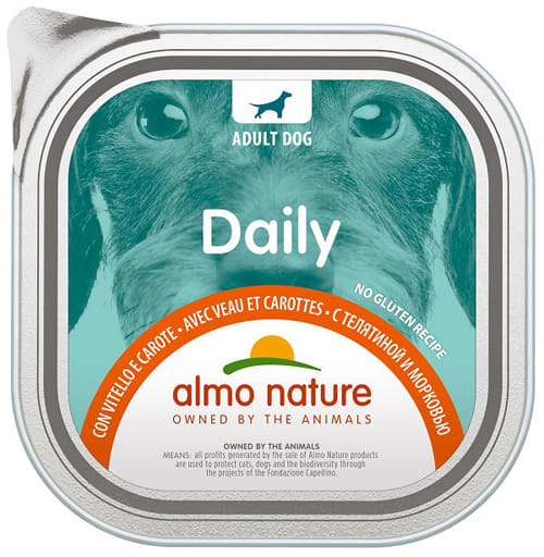 Alimento umido Daily Menu Dogs Vitello e Carote 300g