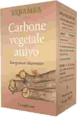 Integratore Carbone Vegetale Attivo per l'intestino, 100 capsule